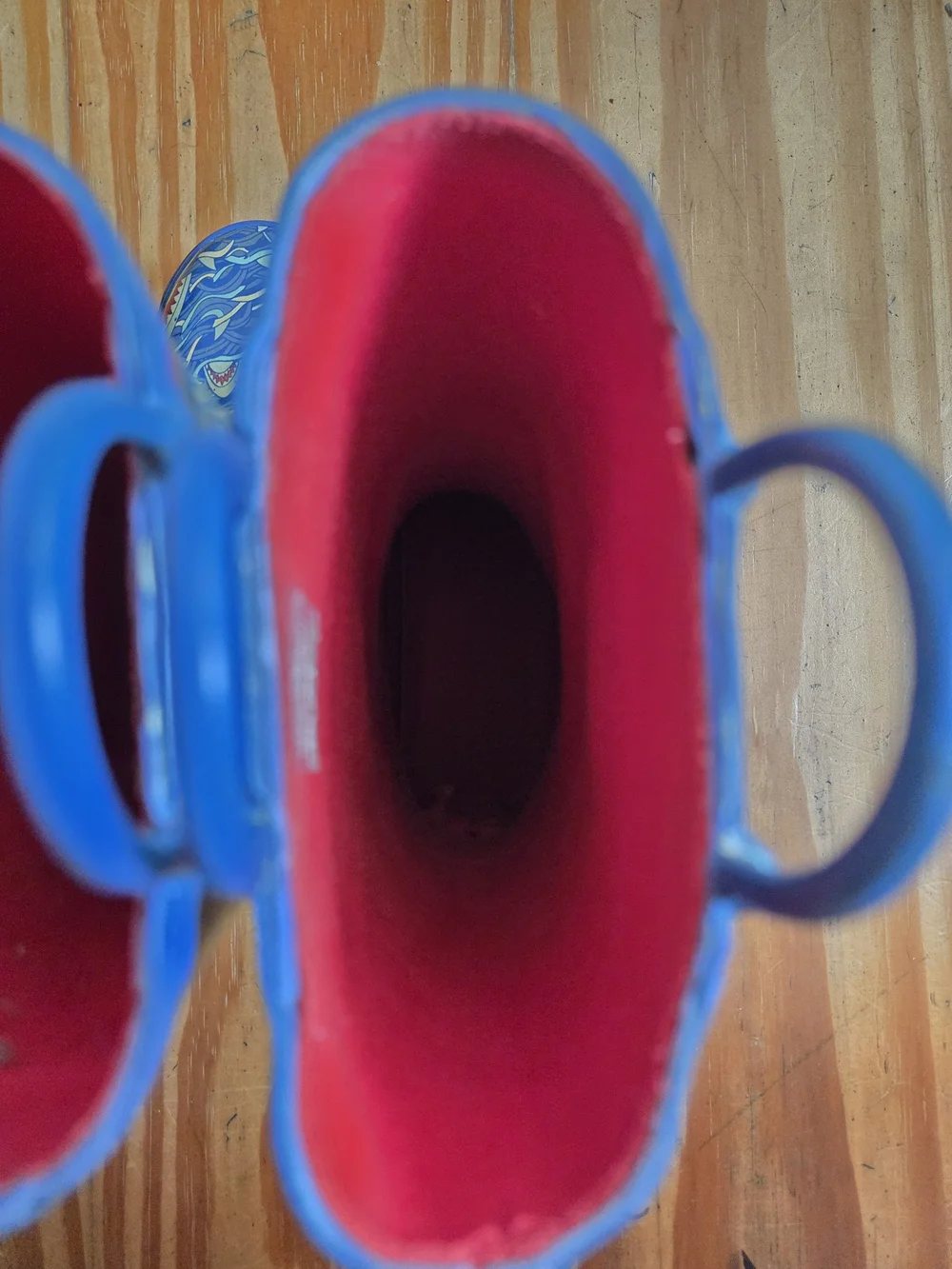 L.L. Bean Kids' Blue Shark Print Rain Boots